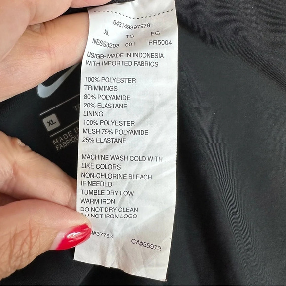 Nike Swim Boardskirt Women's Swimsuit in Black - Picture 7 of 7